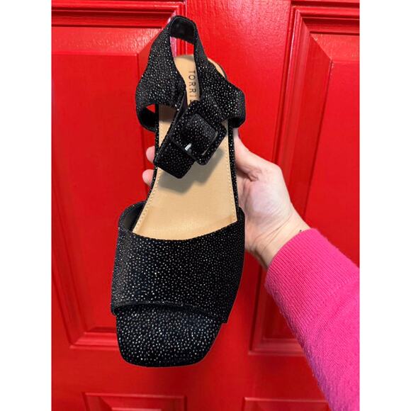 Torrid 12WW 12 Wide Width Sexy Ankle Strap Platform 4.5" Heel Open Toe Shoes New - Picture 4 of 6